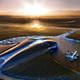 Illustration for article titled Beijings new airport terminal looks more like a gigantic spaceport